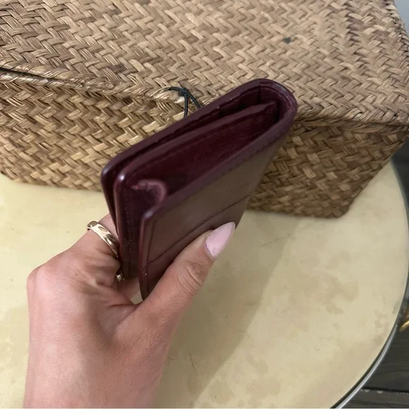 Rouje Kiki Bordeaux Leather Wallet - Picture 7 of 9